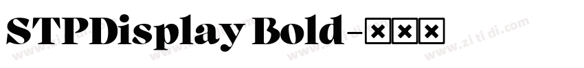 STPDisplay Bold字体转换 STPDisplay Bold字体转换